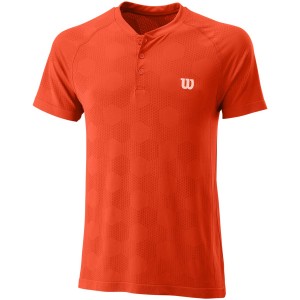 POLO WILSON POWER SEAMLESS HENLEY ORANGE
