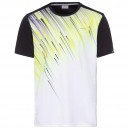 T-SHIRT HEAD GARCON SLIDER BLANC/JAUNE