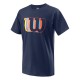T-Shirt Garçon Wilson Blur Tech Marine