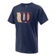 T-Shirt Garçon Wilson Blur Tech Marine