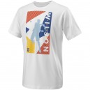 T-Shirt Garçon Wilson Geo Play Tech Blanc