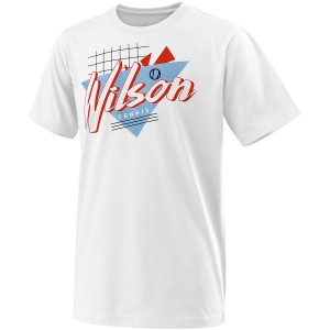 T-Shirt Garçon Wilson Nostagia Tech Blanc