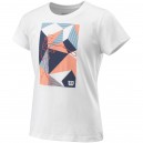 T-Shirt Fille Wilson Play Tech Blanc