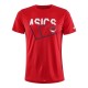 T-SHIRT HOMME ASICS PRACTICE ROUGE