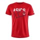 T-SHIRT HOMME ASICS PRACTICE ROUGE