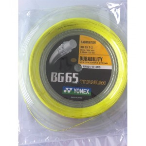 BOBINE YONEX BG-65 TITANIUM LEMON YELLOW