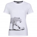 HEAD LEOPARD T-SHIRT W BLANC