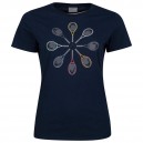 T-SHIRT HEAD RACQUET GIRLS MARINE