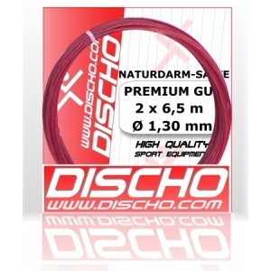 Cordage tennis Discho Premium Gut (BOYAU) ROUGE